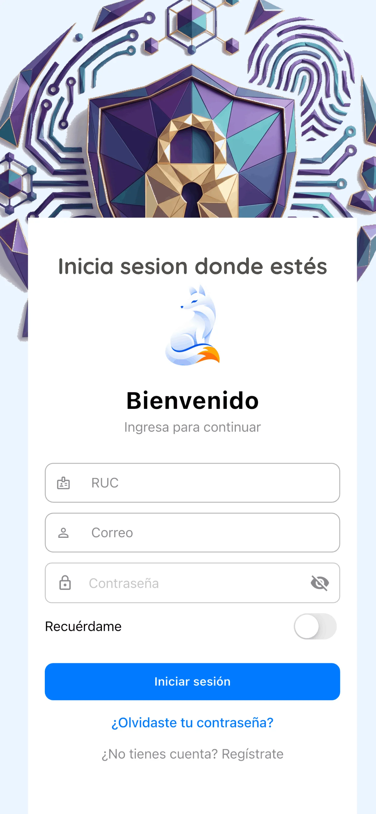 Nova Android App - Login